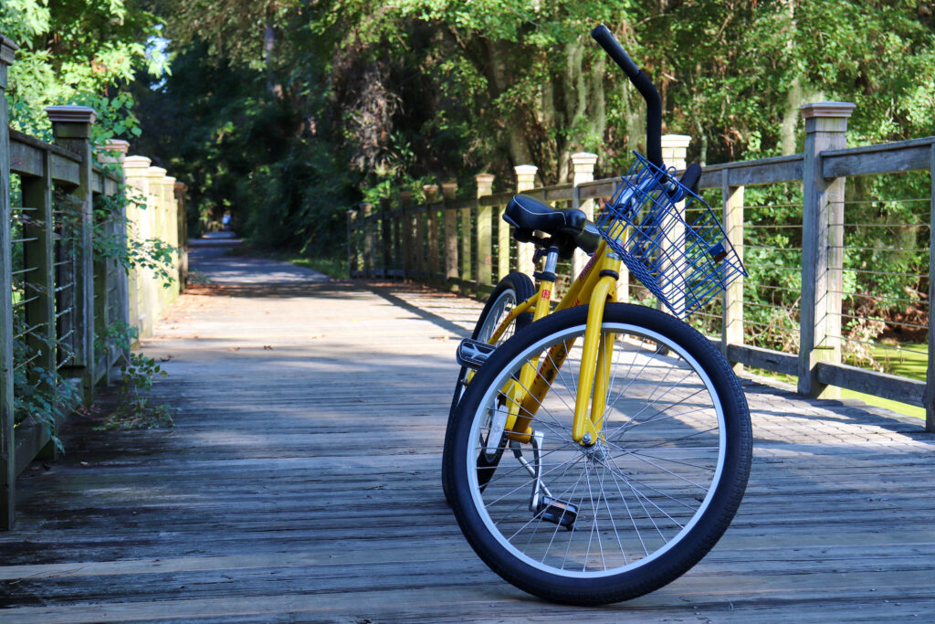 Bike on pathway in Hilton Head Island
