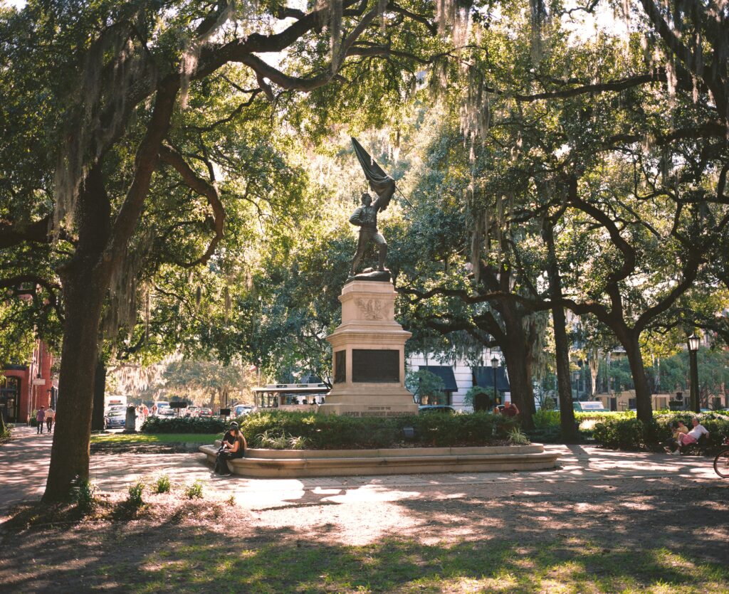 Square in Savannah, GA