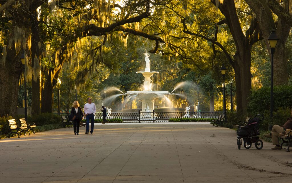 Fountain in Savannah, GA 