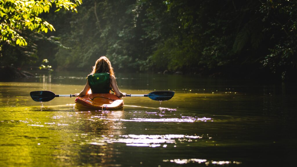 Girl Kayaking
